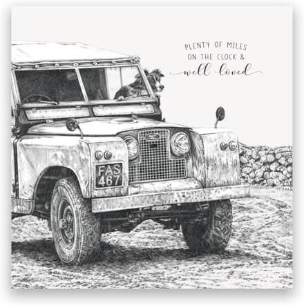 Plenty of Miles Jeep Birthday Card - House of Cards