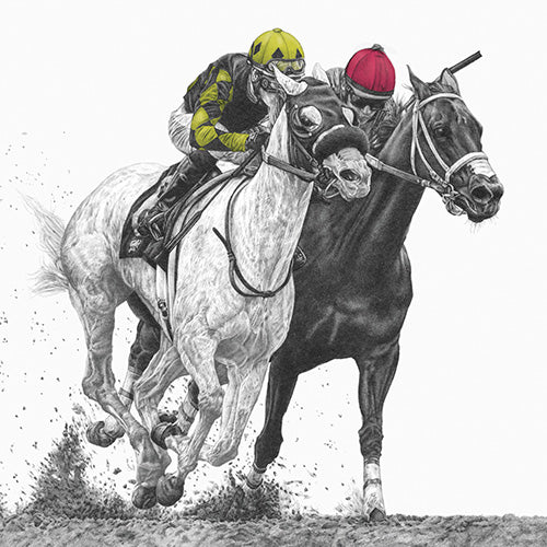 Horse Racing Birthday Card