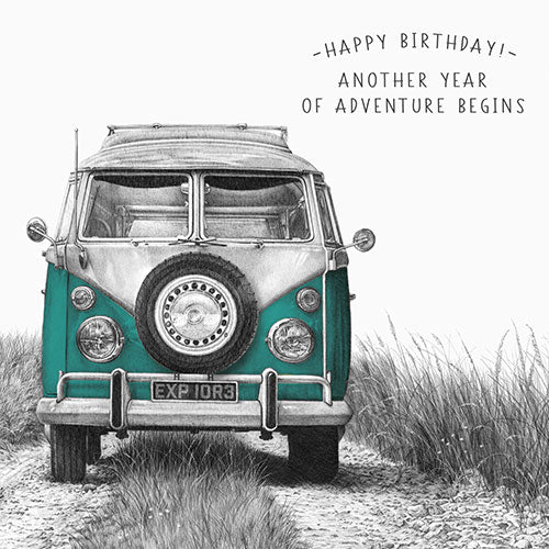 Camper Van Birthday Card