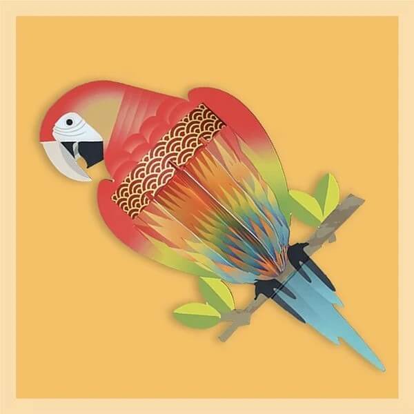 Parrot Scarlet Greeting Card