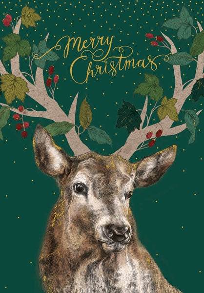 Majestic Stag Christmas Card - House of Cards
