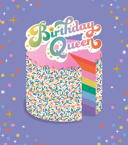 Queen Cake Birthday Card