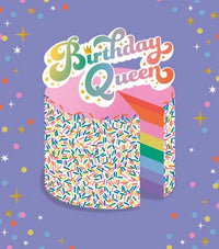 Queen Cake Birthday Card