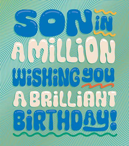 Son in a Million Birthday Card