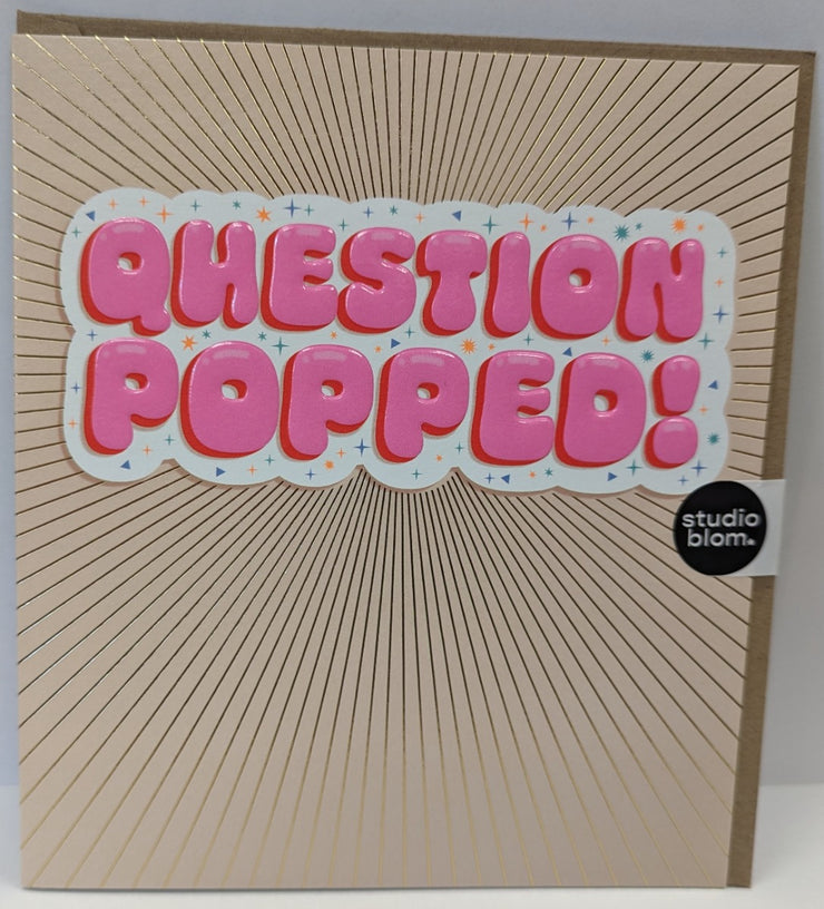 Question Popped Engagement Card