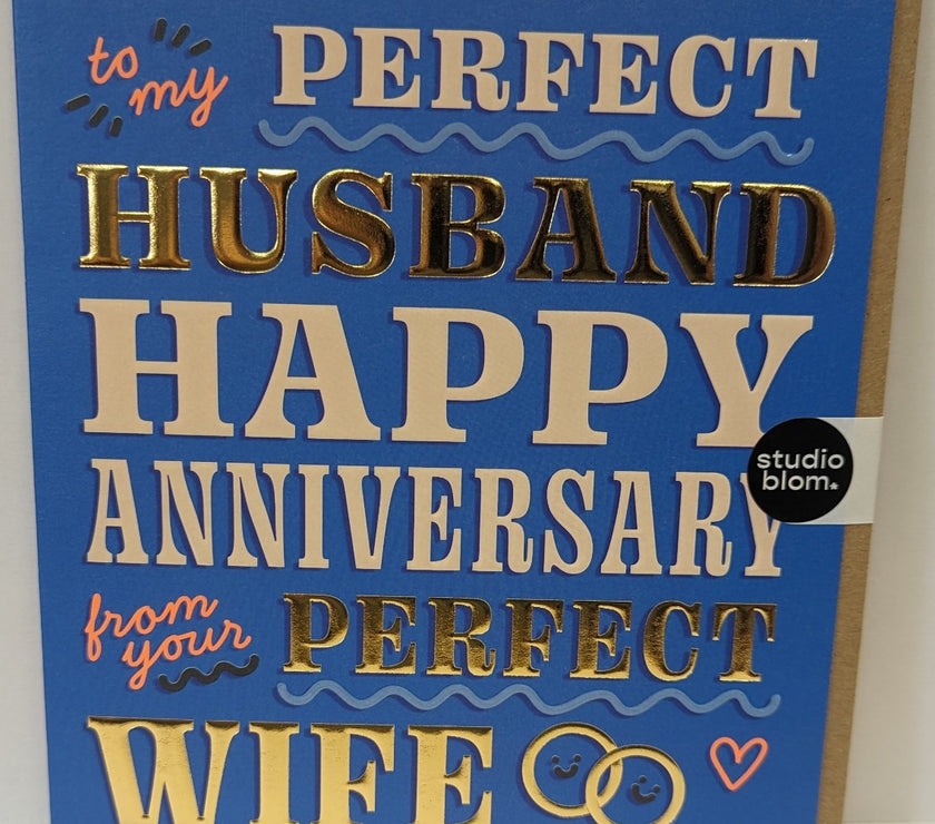 Perfect Husband Anniversary Card