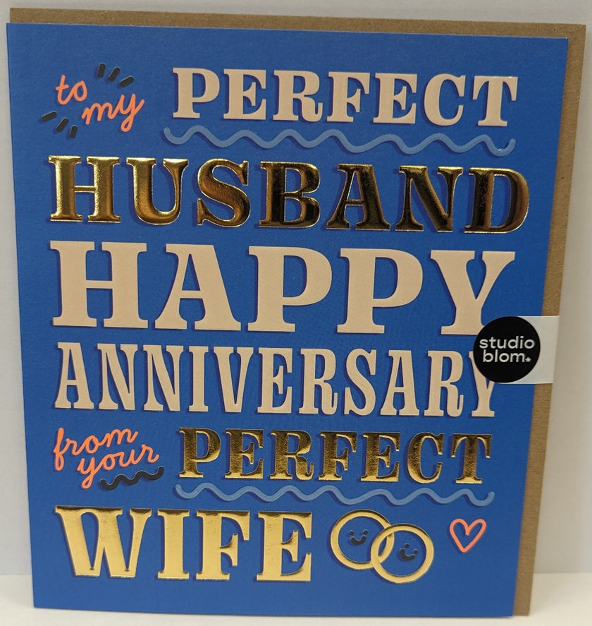 Perfect Husband Anniversary Card