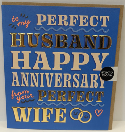 Perfect Husband Anniversary Card