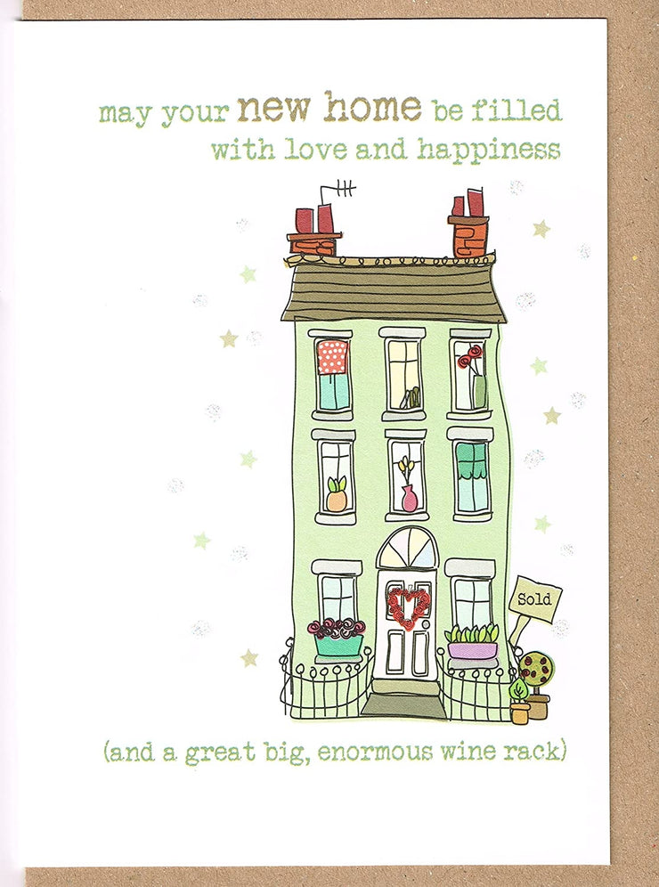 Wine Rack New Home Card