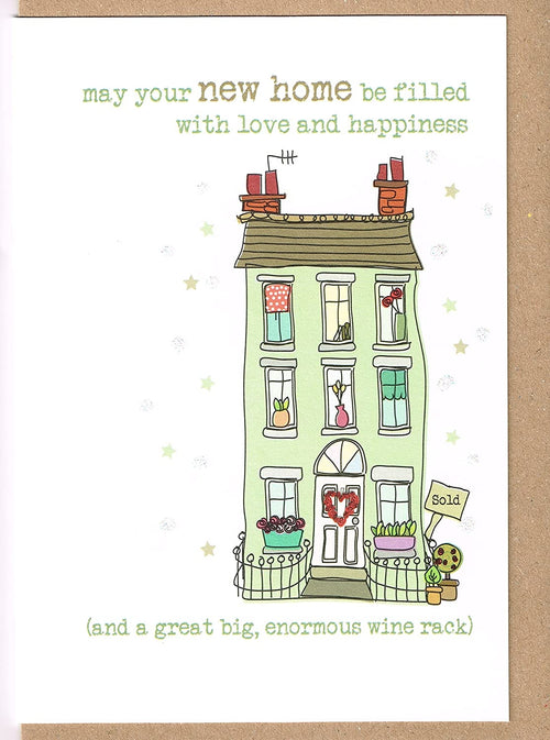 Wine Rack New Home Card