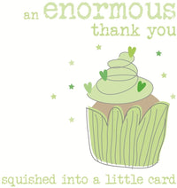 Cup Cake Thank You Card