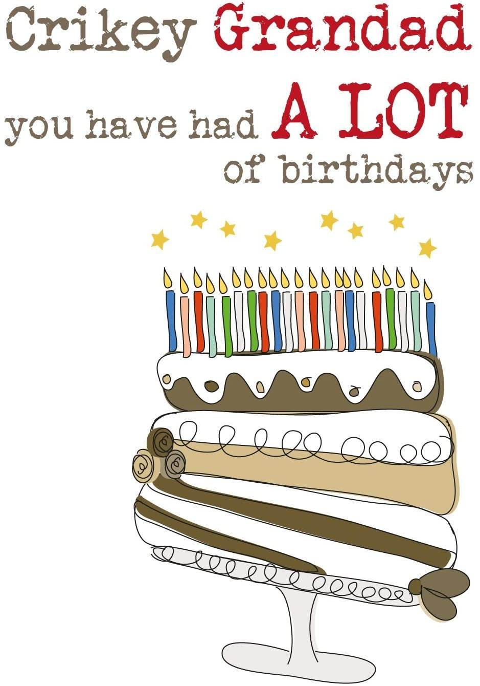 Crikey Grandad Birthday Card - House of Cards