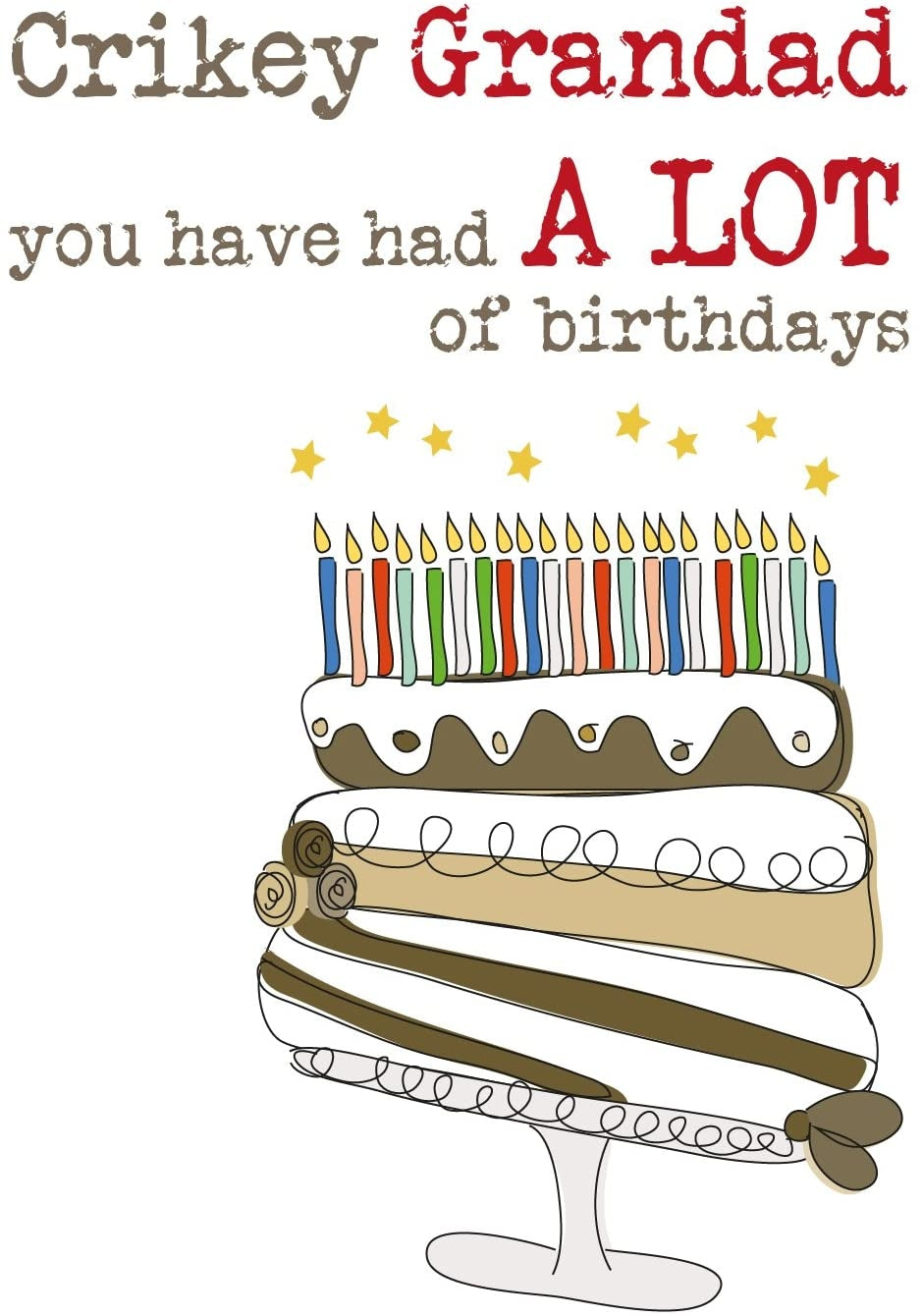 Crikey Grandad Birthday Card