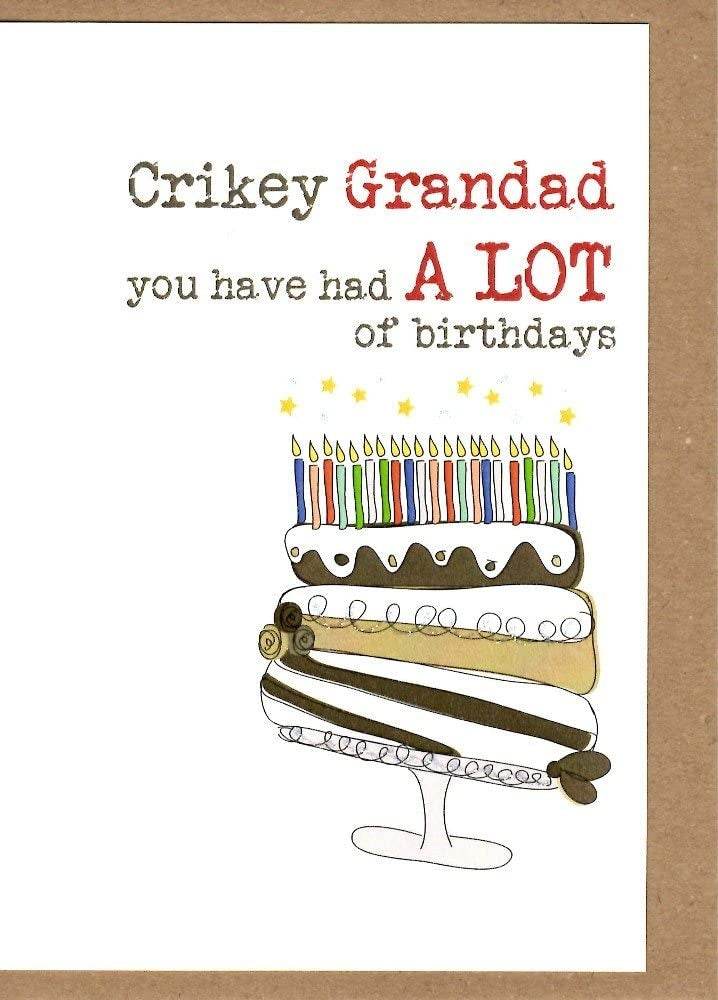 Crikey Grandad Birthday Card - House of Cards