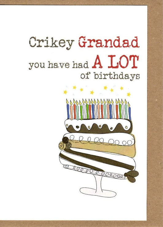 Crikey Grandad Birthday Card