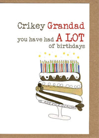 Crikey Grandad Birthday Card