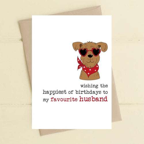Favourite Husband Birthday Card
