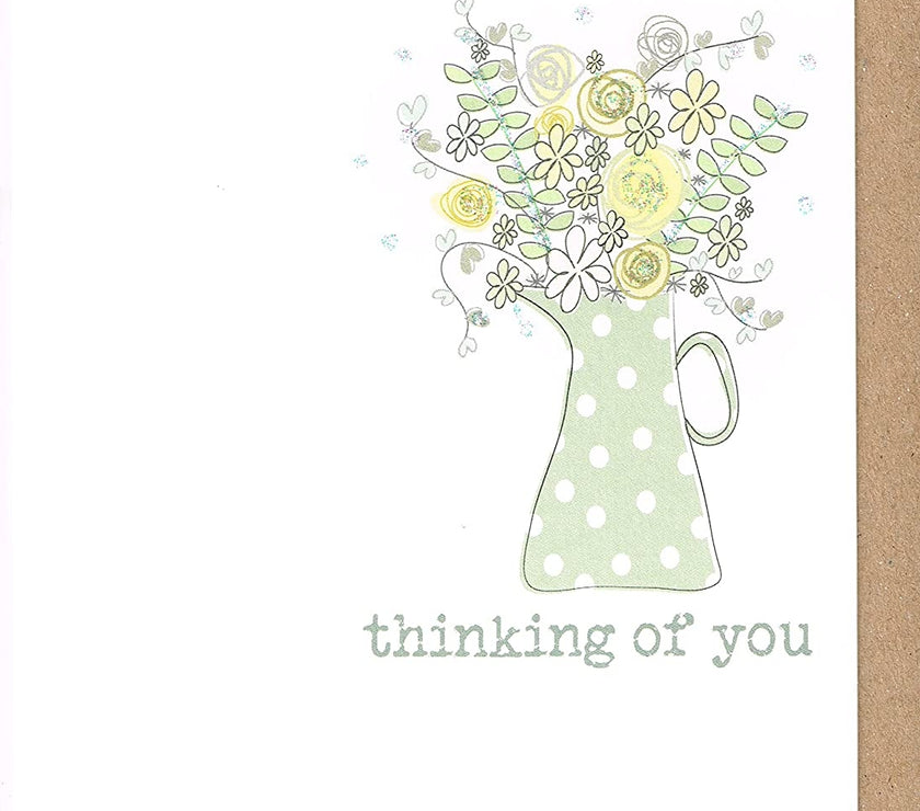 Flower Jug Sympathy Card