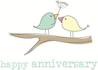 Love Birds Anniversary Card
