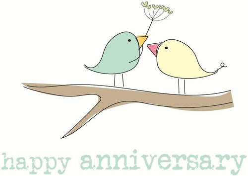 Love Birds Anniversary Card