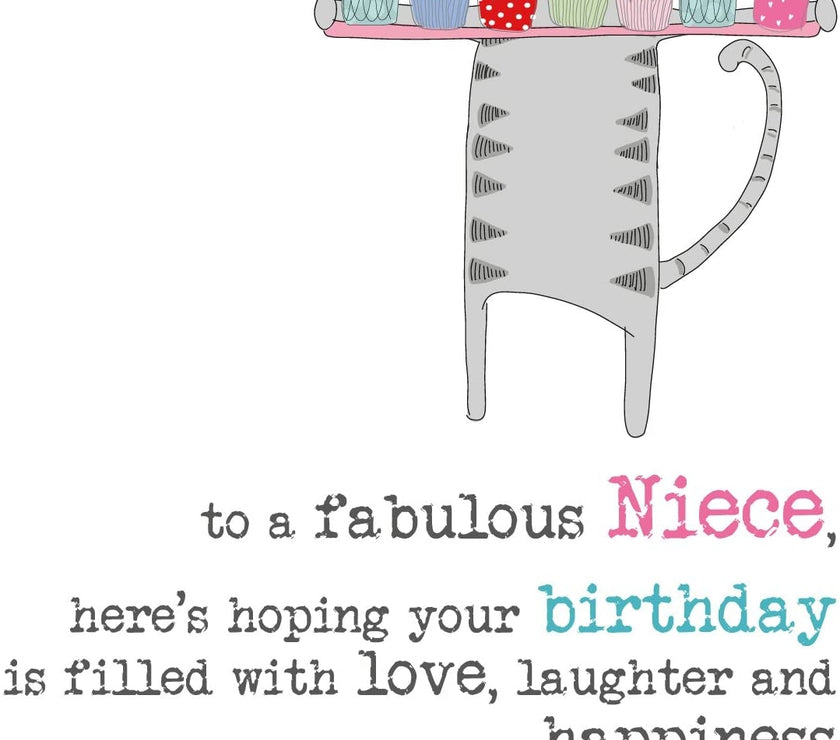 Fabulous Niece Birthday Card