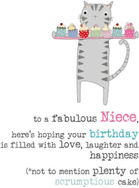 Fabulous Niece Birthday Card