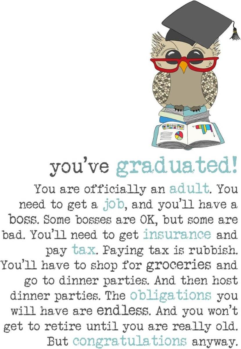 Graduated Owl Card - House of Cards