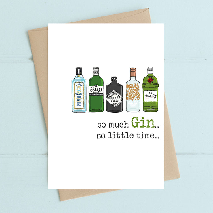 So Much Gin Birthday Card