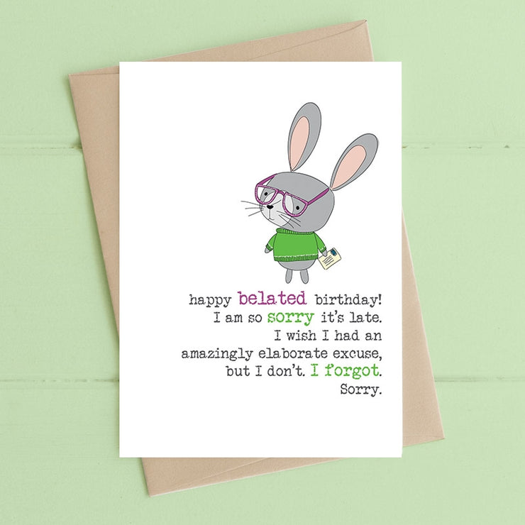 Happy Belated Birthday Card