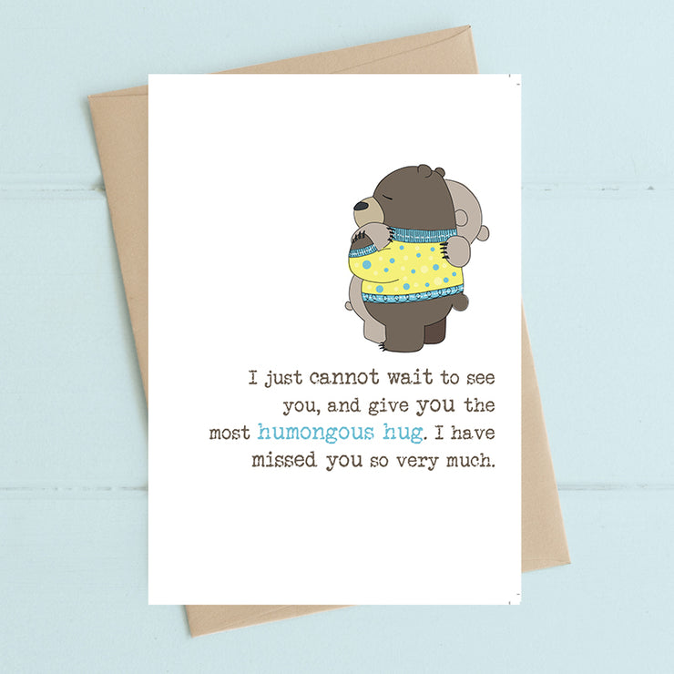 Bears Humongous Hug Birthday Card