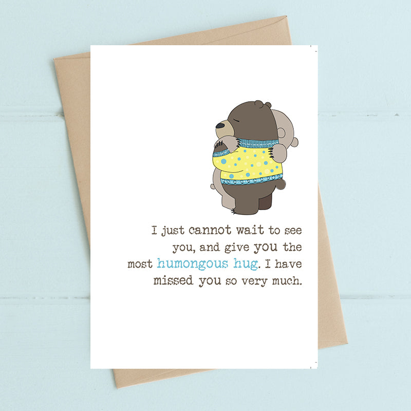 Bears Humongous Hug Birthday Card