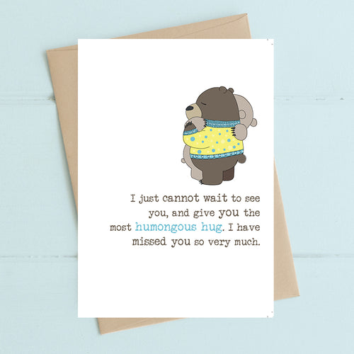 Bears Humongous Hug Birthday Card