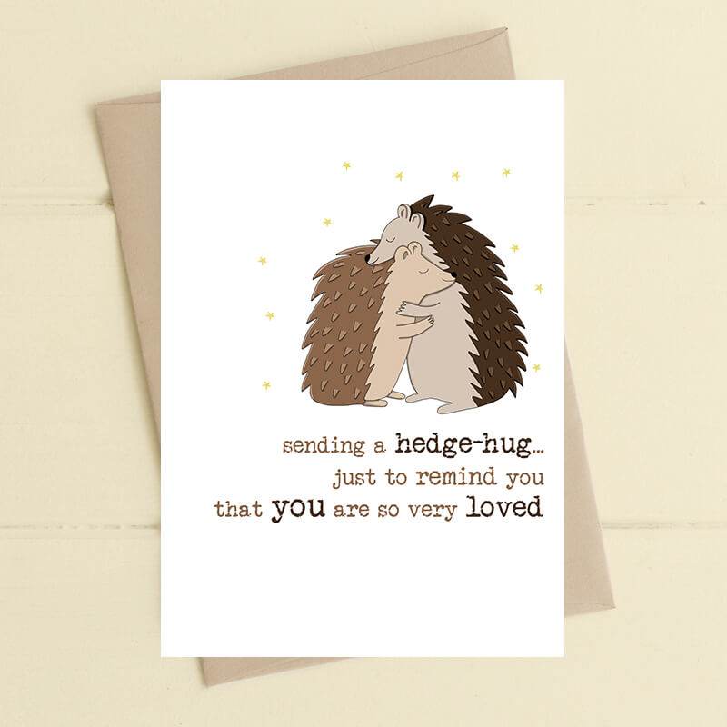 Hedge-Hug Greeting Card - House of Cards