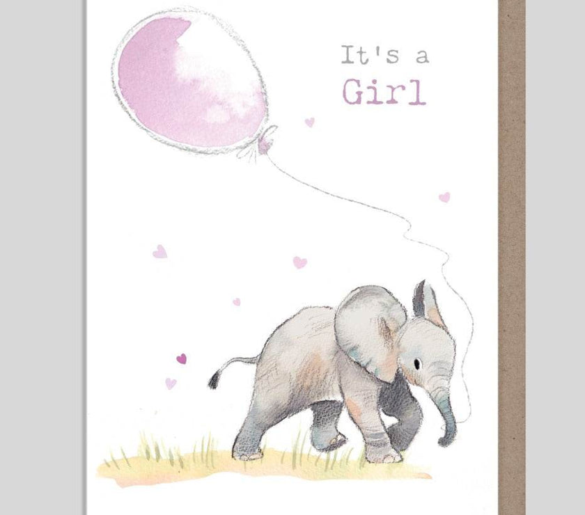 Baby Girl Card - House of Cards