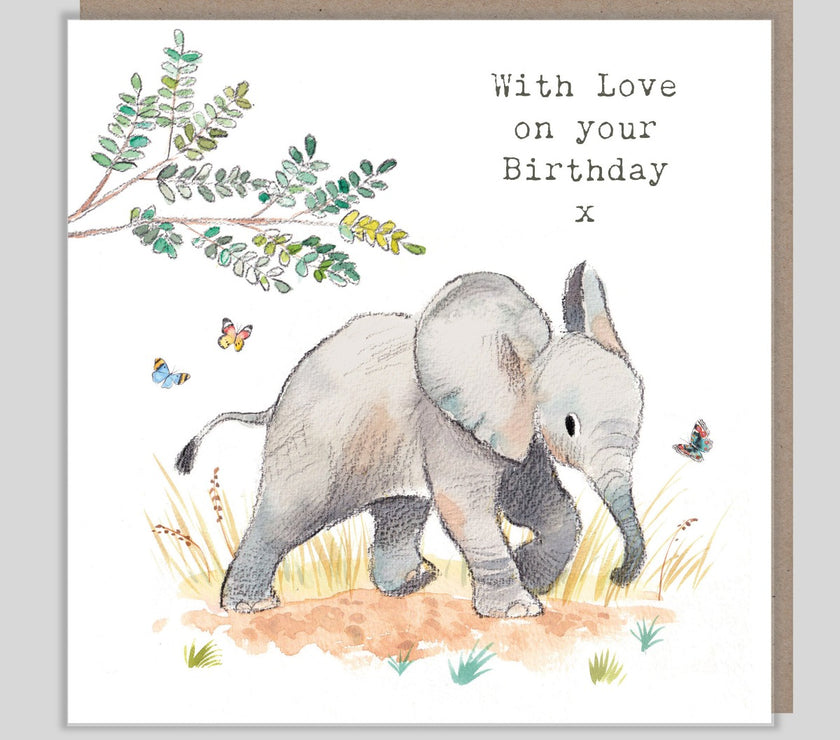 Elephant Birthday Card
