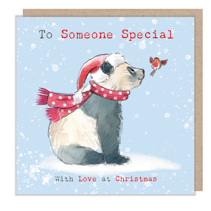 Someone Special Panda Christmas Card