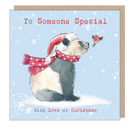 Someone Special Panda Christmas Card