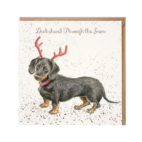 Dachshund Christmas Card