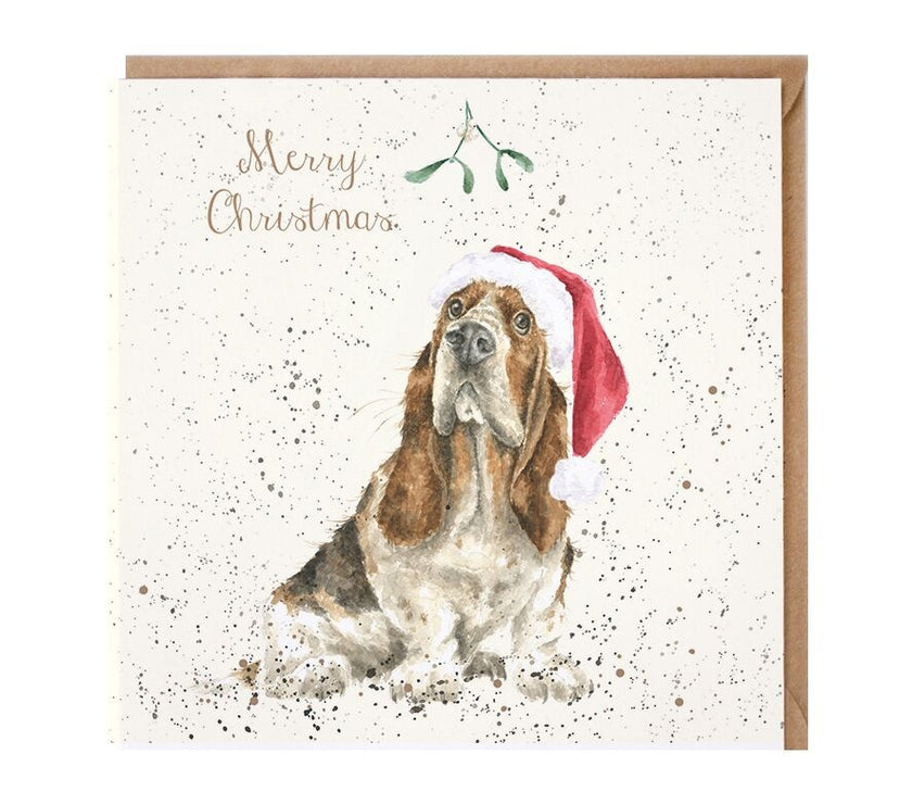 Christmas Basset Hound