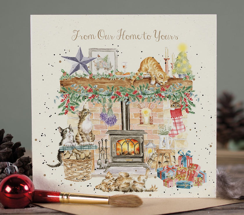 By the Fireside Christmas Card