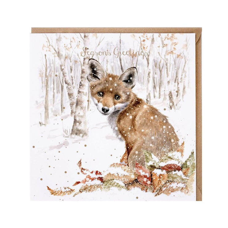 Snowfall Fox Christmas Card