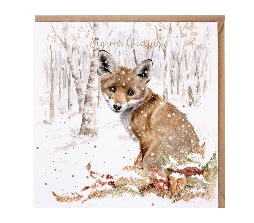Snowfall Fox Christmas Card