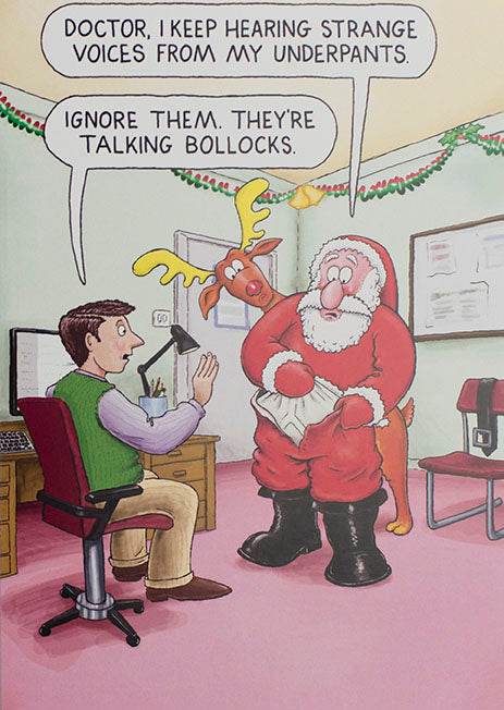 Strange Voices Christmas Card - House of Cards