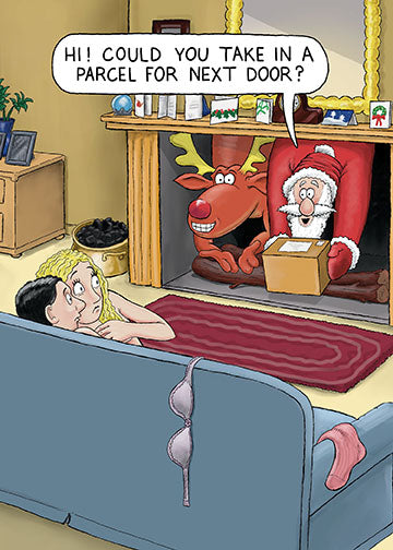 Take in a Parcel Christmas Card