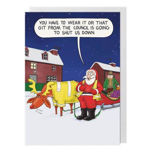 Hi Vis Christmas Card - House of Cards