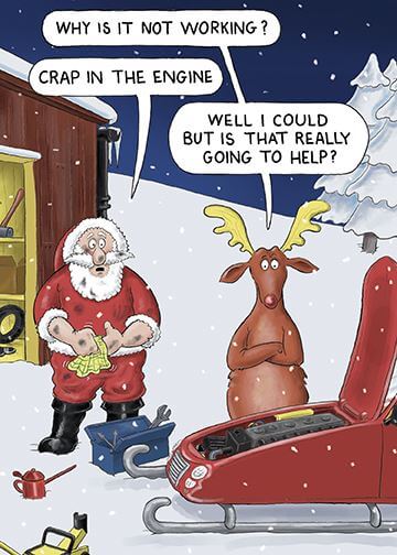 Engine Christmas Card