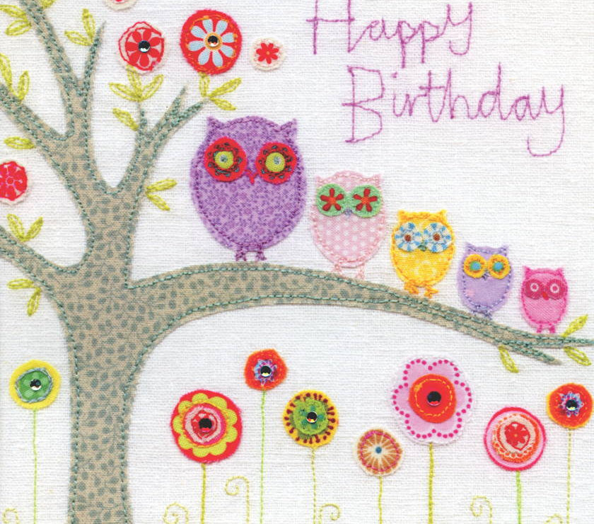 Owl Happy Birthday Card