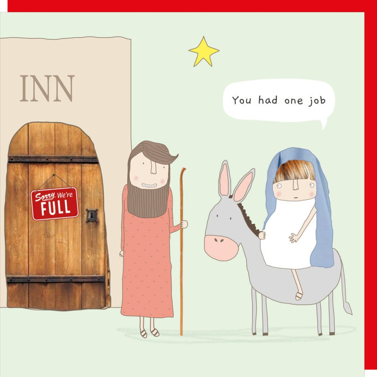 One Job Christmas Card