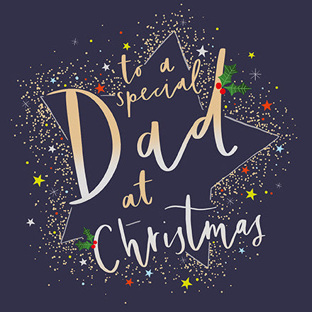 Dad Star Christmas Card