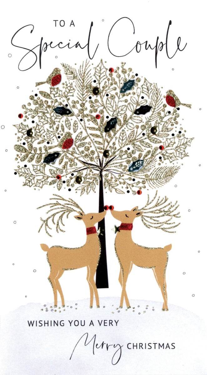 Special Couple Reindeer Christmas Card - House of Cards